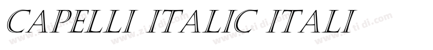 Capelli Italic Itali字体转换